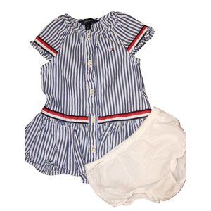 2/$25 🏷 Tommy Hilfiger Dress Outfit Size 6-9m